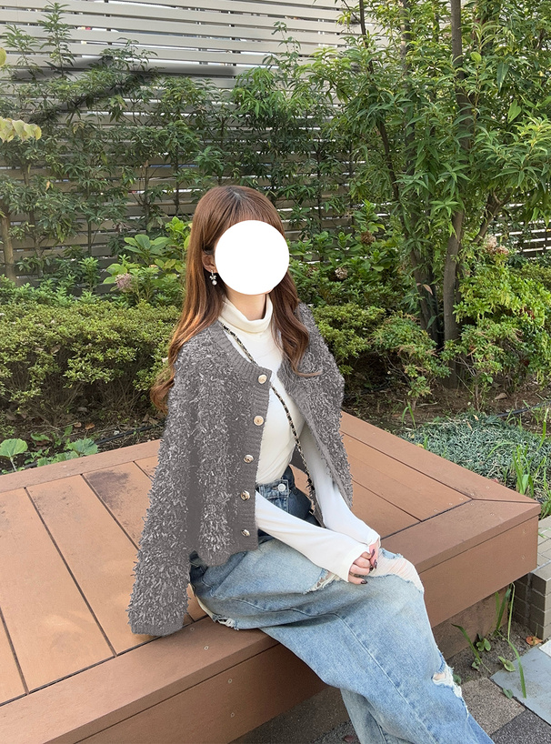 CULLNI クルニ レイヤードカーディガン ベージュ CULLNI（クルニ）の「21-AW-043 レイヤードカーディガン（カーディガン