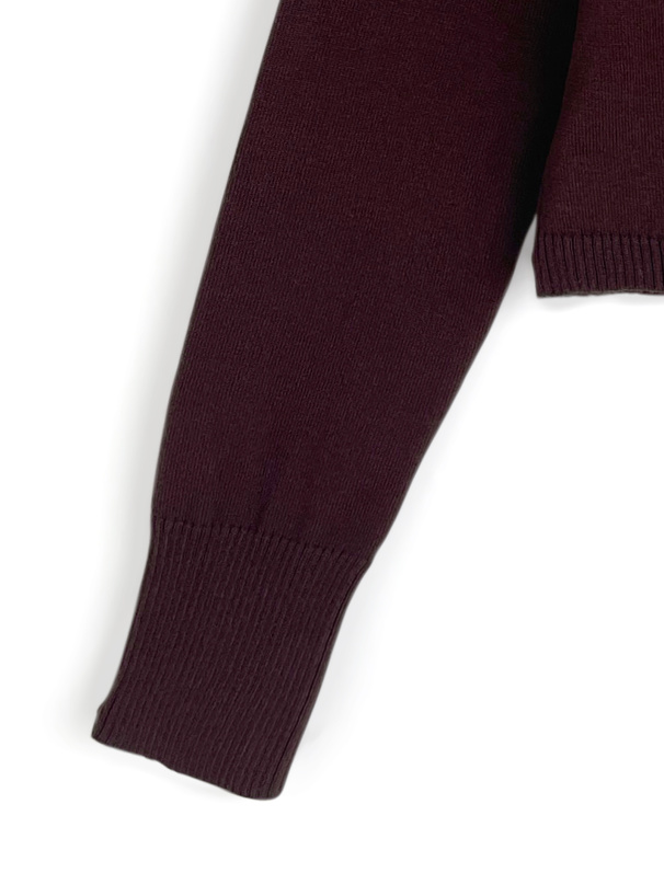 配色ロゴダブルカラーポロニットトップス