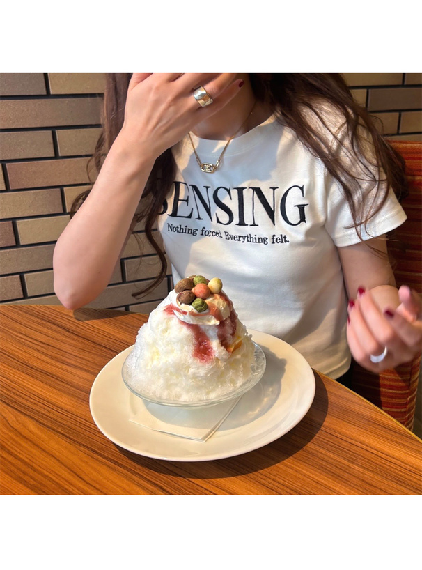 ロゴ刺繍Tシャツ