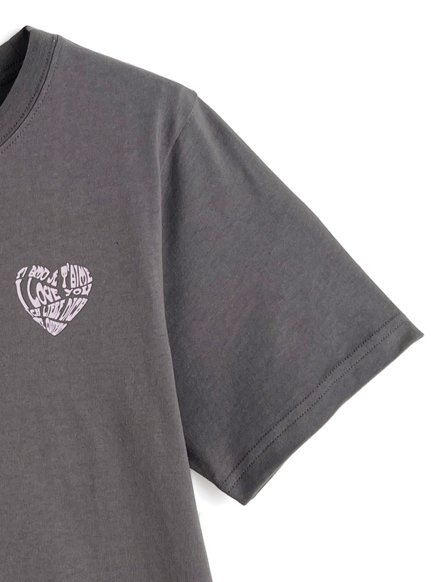 ハートロゴ刺繍Tシャツ