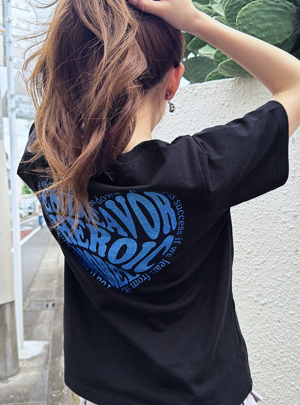 ラメハートロゴTシャツ