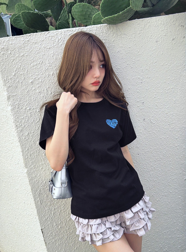 ラメハートロゴTシャツ