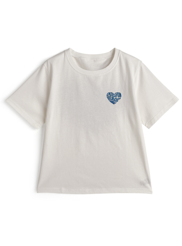 ラメハートロゴTシャツ