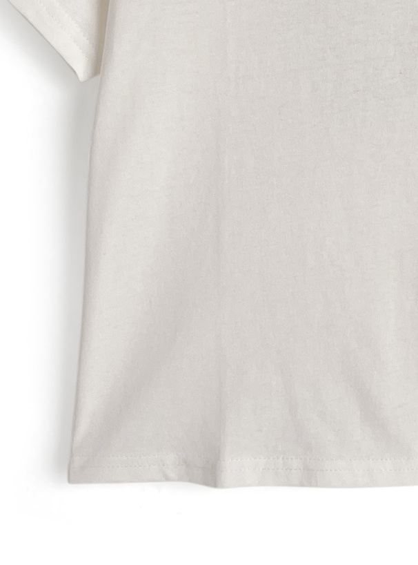 バックラインストーンロゴTシャツ