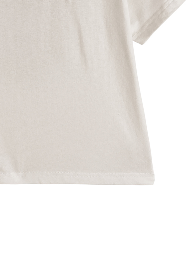 バッククロススタッズロゴTシャツ