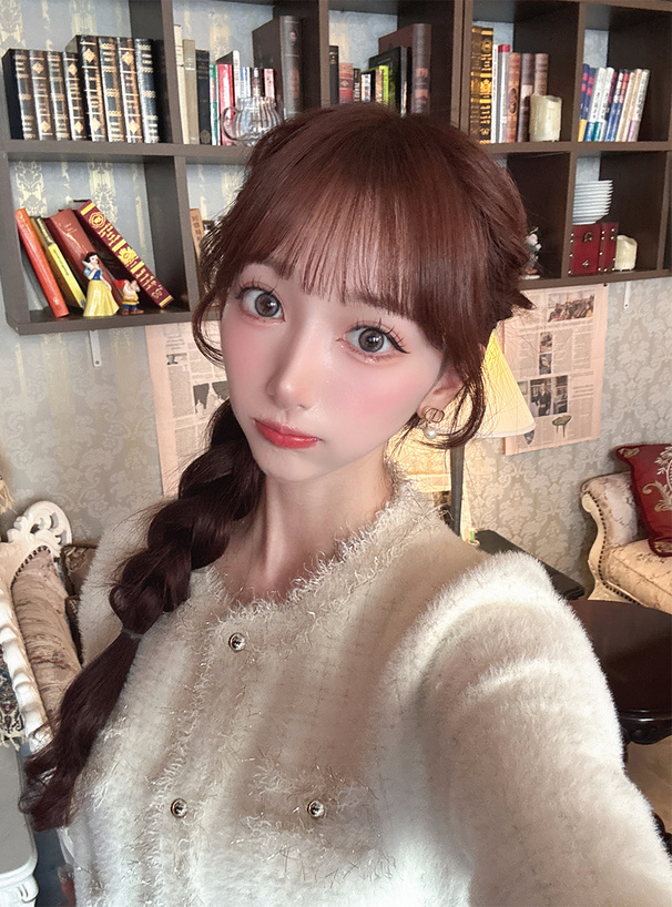 フリンジシャギーニットカーディガン