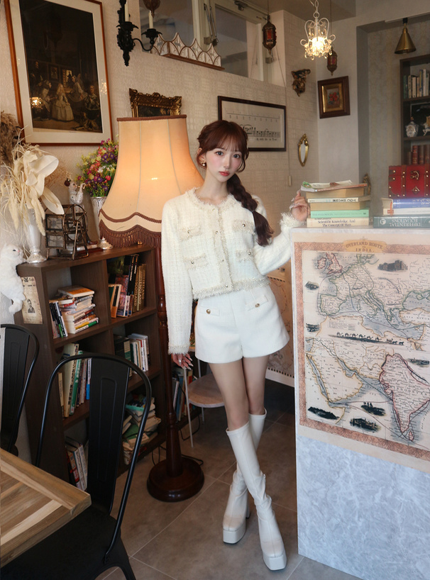 フリンジシャギーニットカーディガン