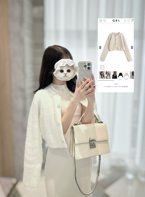 パールボタンニットカーディガン[lt145] | レディースファッション通販