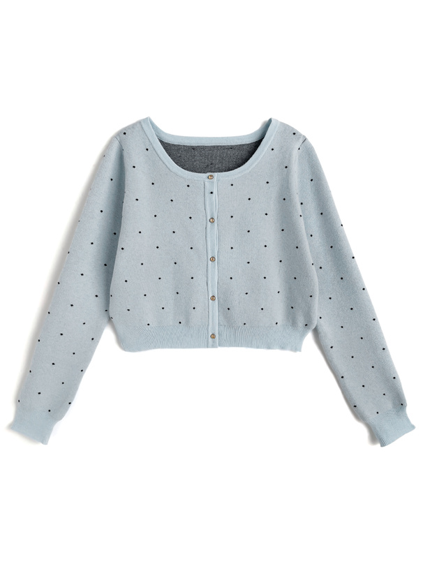 45R 45rpm SDLドット柄 カーディガン 45R 45rpm SDLドット柄