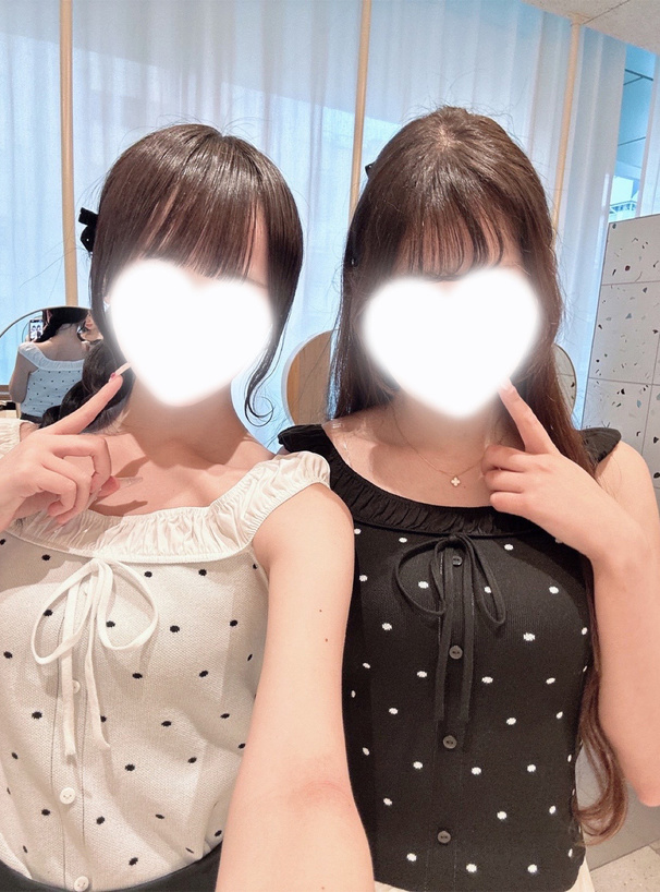 2Wayドット柄ニットトップス