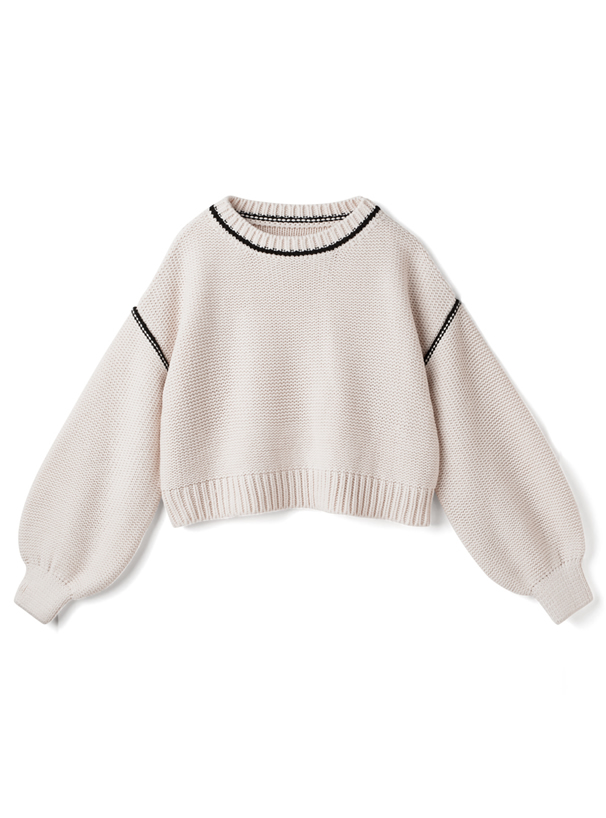 配色ラインショート丈ニットトップス Mb14 レディースファッション通販のグレイル Grl 公式