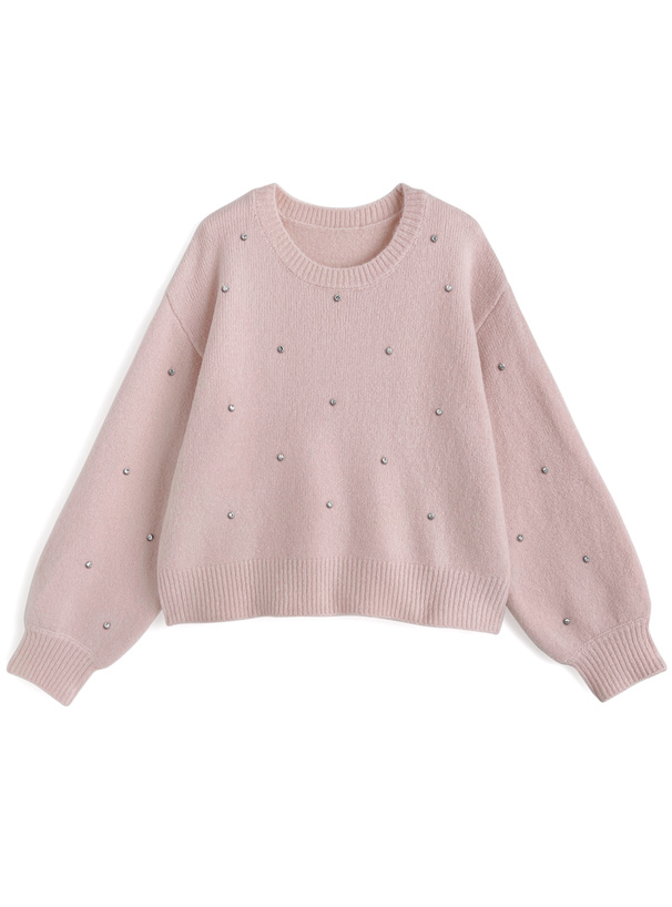 ビジューニットトップス[mb1607] | レディースファッション通販の