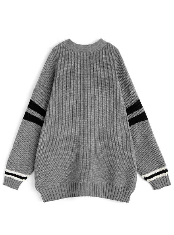 ワッペンVネックニットカーディガン[mb1623] | レディースファッション