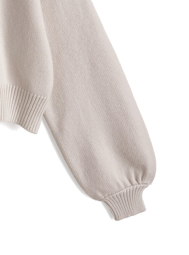 ショルダーリボンニットカーディガン