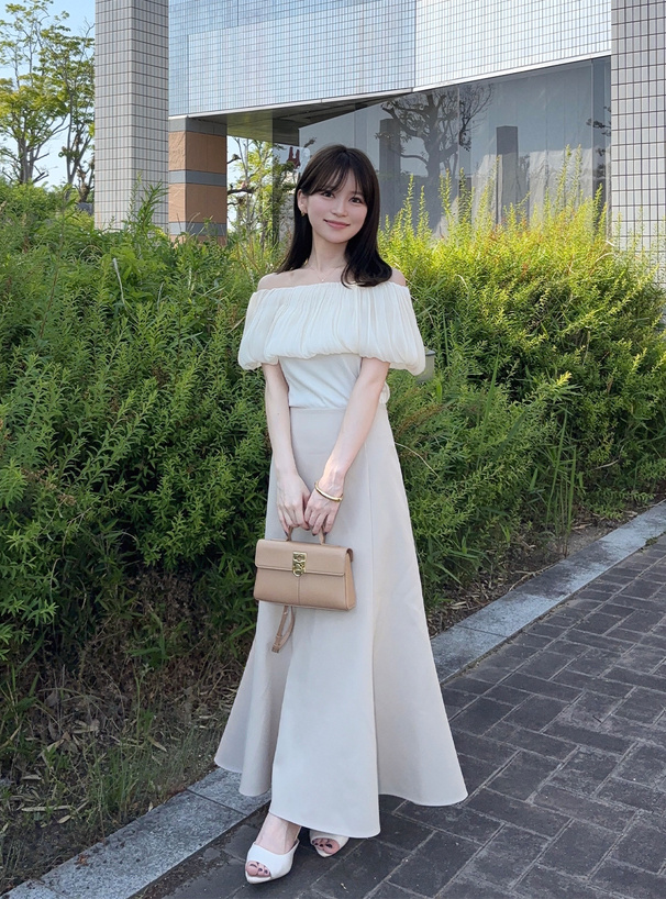 バックレースアップマーメイドスカート