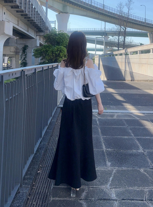 バックレースアップマーメイドスカート