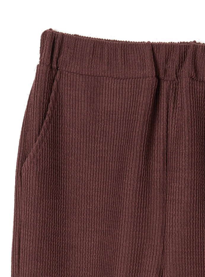 リボンベルト付きトップスXパンツジャガードセットアップ