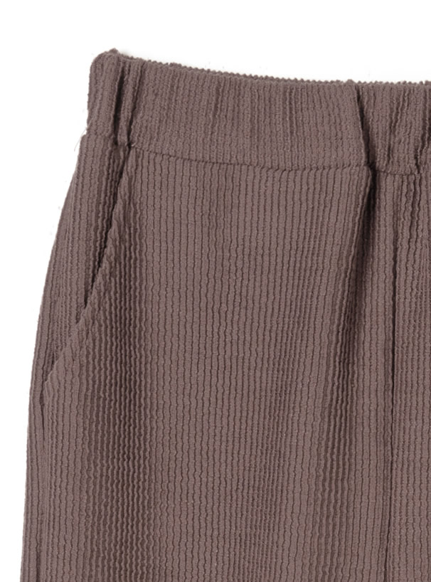 リボンベルト付きトップスXパンツジャガードセットアップ