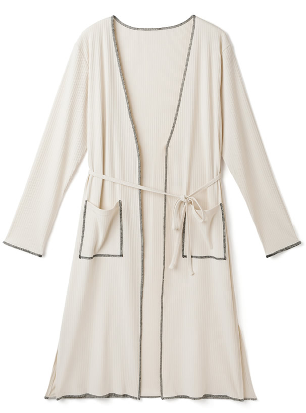 リボンベルト付き配色ステッチロングカーディガン Mei27 レディースファッション通販のグレイル Grl 公式