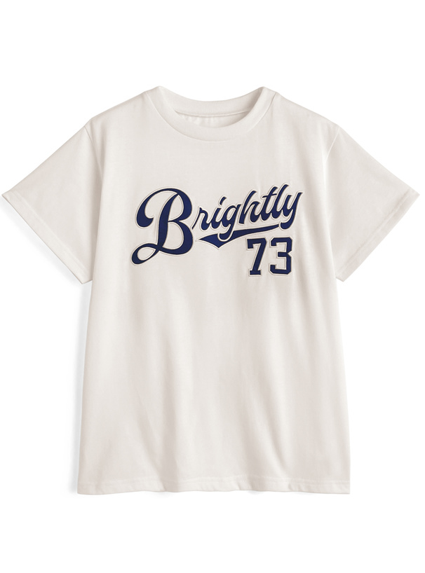 ベースボール風ロゴTシャツ