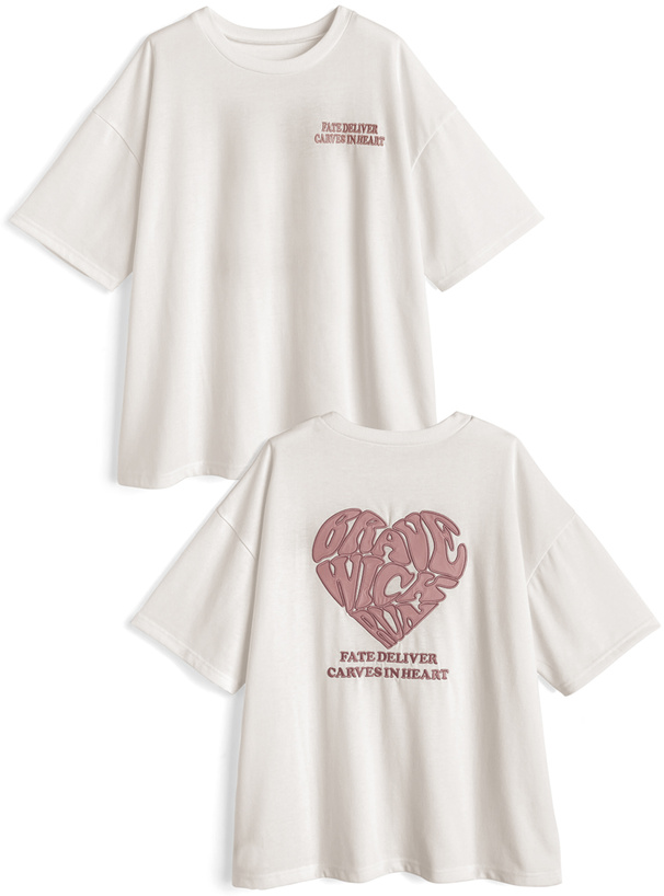 RILY ハートロゴTシャツ ハートロゴTシャツ[mf040] | レディースファッション通販の