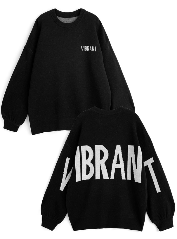 ロゴニットトップス