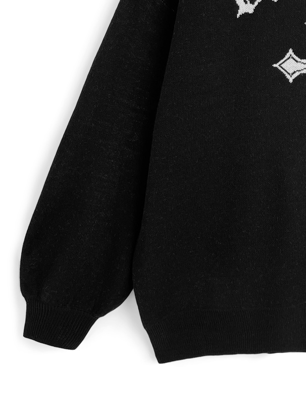 クロスロゴニットトップス