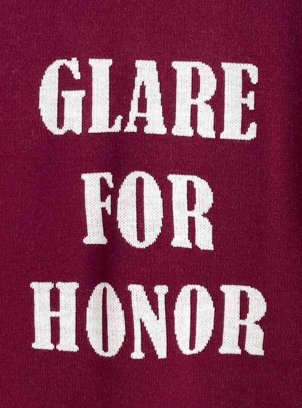 ロゴジャガードニットトップス