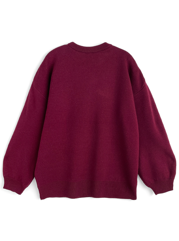 ロゴジャガードニットトップス