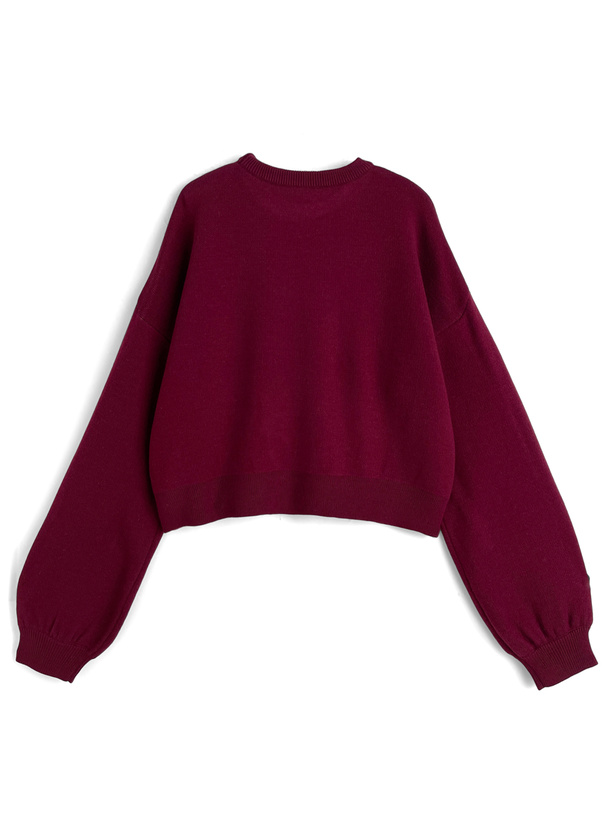 ロゴジャガードニットトップス