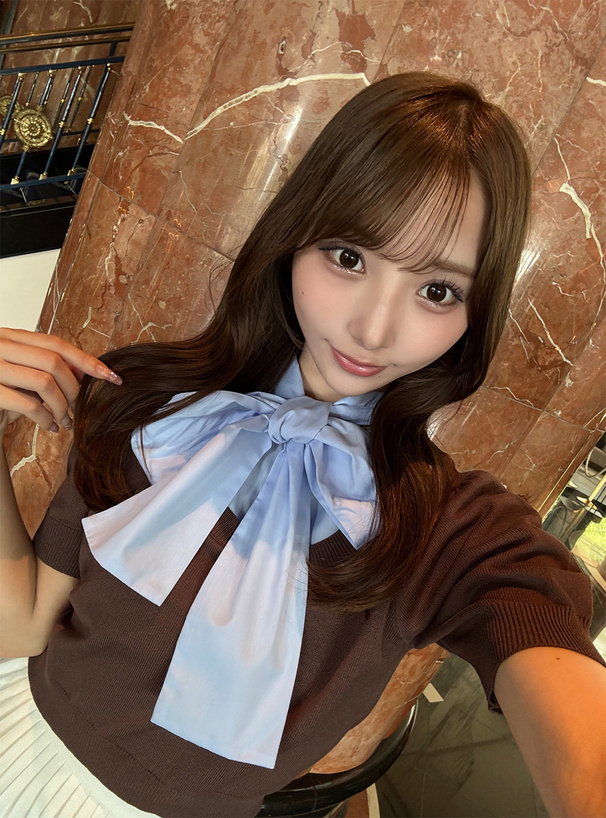 ボウタイシャツドッキングニットトップス