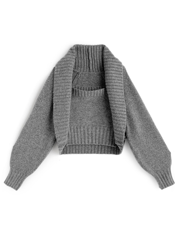 ILLIT アイリット BEB ボレロ×ベアトップニットアンサンブル