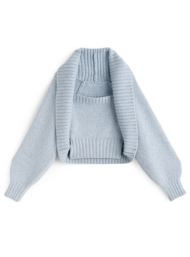 ILLIT アイリット BEB ボレロ×ベアトップニットアンサンブル