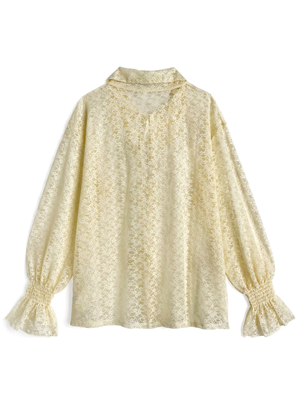 レースリボンカーディガン