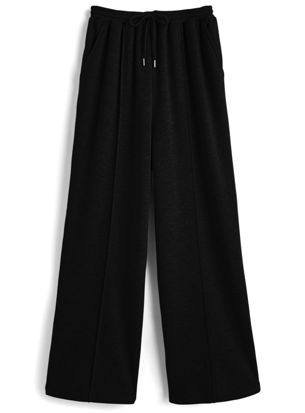ピンタックワイドスウェットパンツ