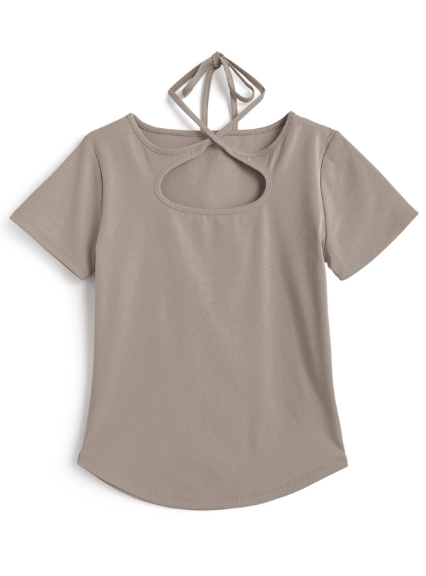 2WayリボンネックTシャツ