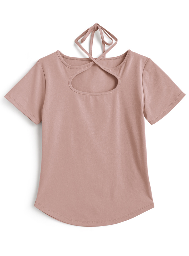 2WayリボンネックTシャツ