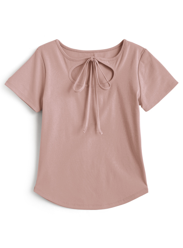 2WayリボンネックTシャツ