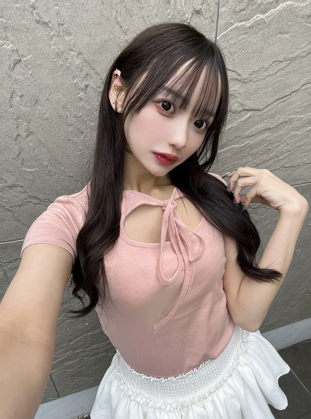 2WayリボンネックTシャツ