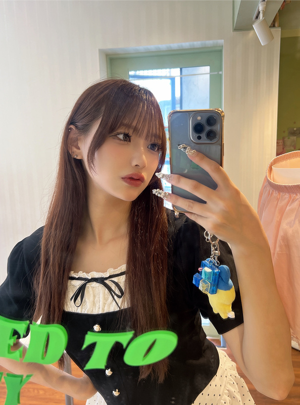 レイヤード風パールボタン半袖トップス[mh98] | レディース