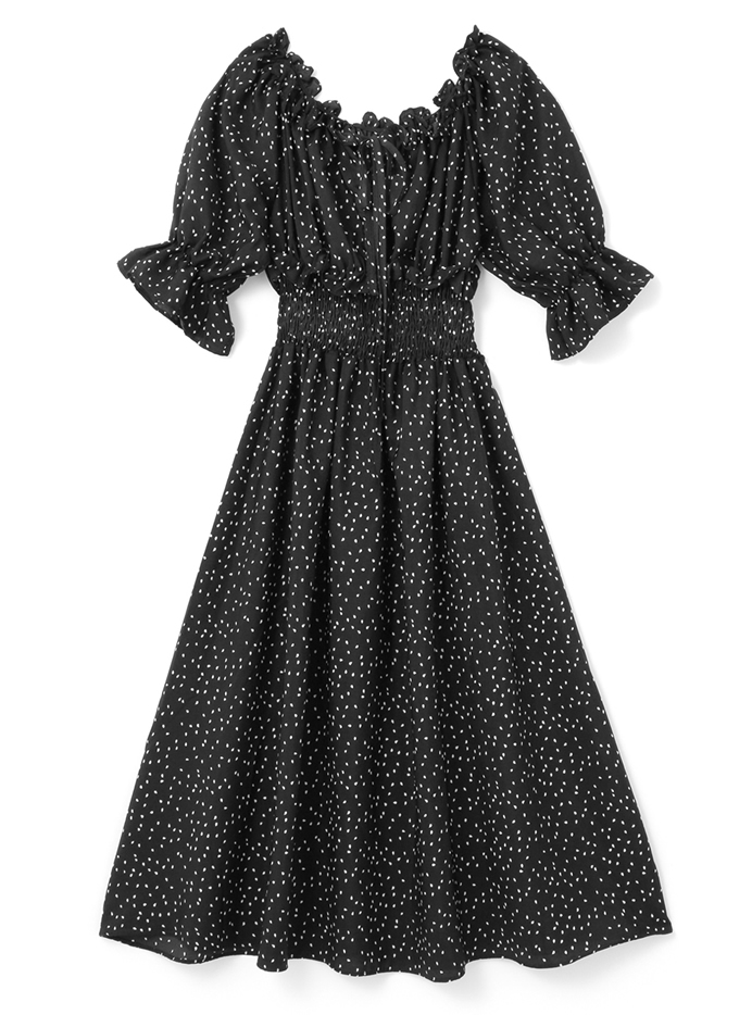 オフショルダードットワンピース Mo073 レディースファッション通販のグレイル Grl 公式