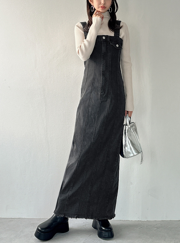 ナローデニムジャンパースカート[nh102] | レディースファッション通販