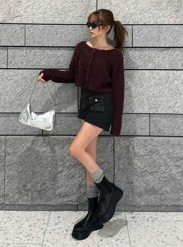 インパン裏地付きカーゴミニスカパン[nh186] | レディースファッション