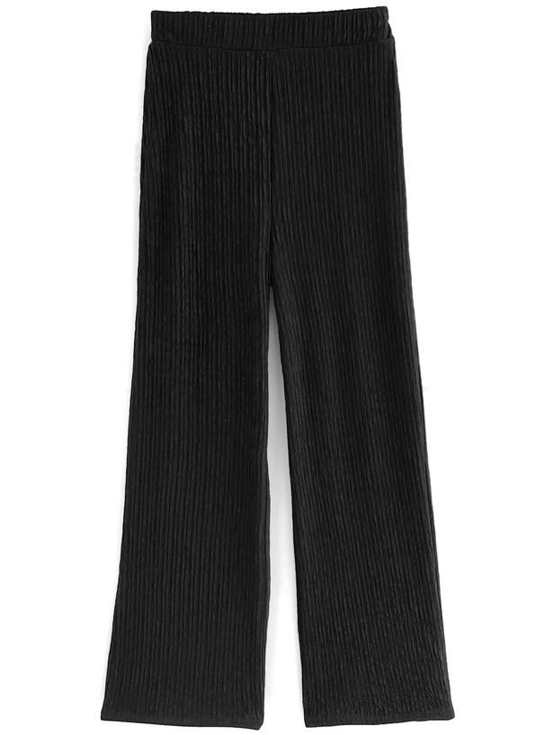 ペプラムキャミトップス×ワイドパンツセットアップ