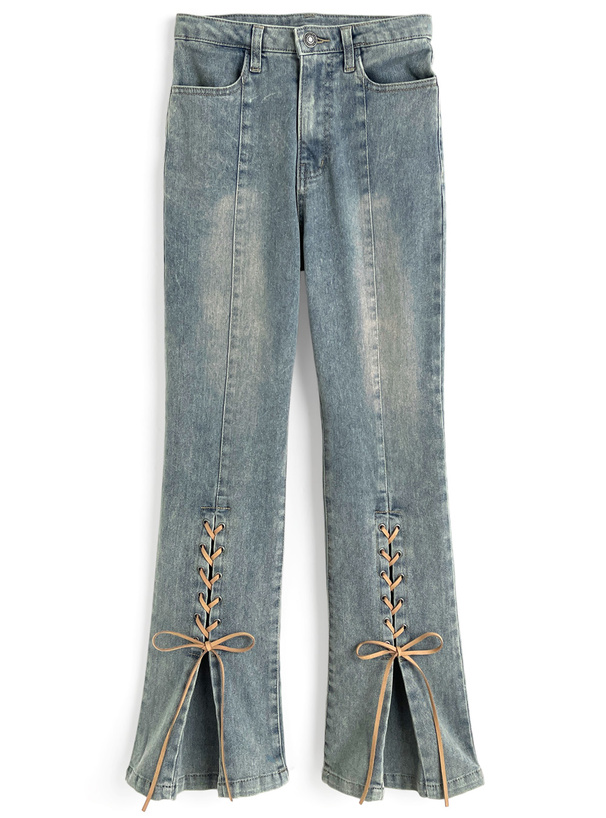 D&G フレアデニムパンツ レースフリル付き anniversary-style_20200515-2208856