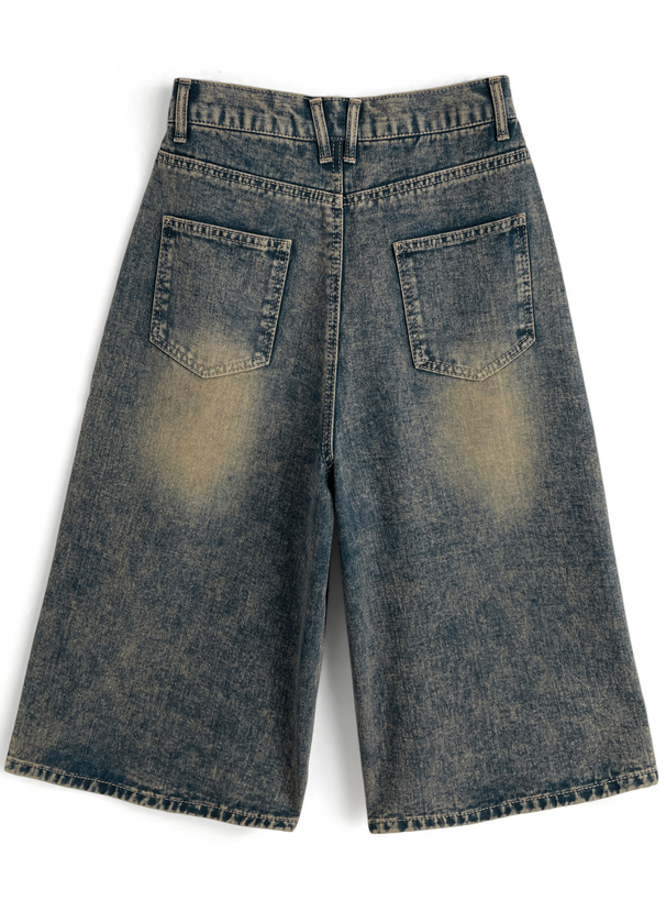 ハーフデニムパンツ