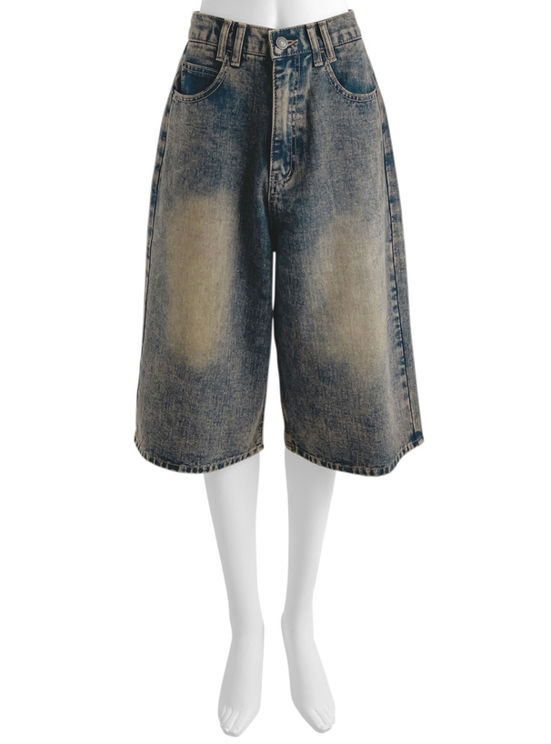 ハーフデニムパンツ