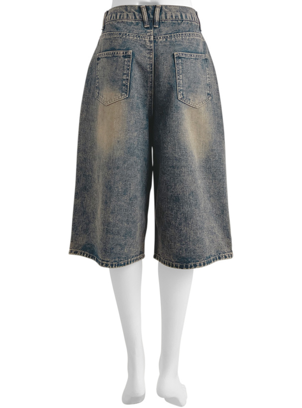 ハーフデニムパンツ