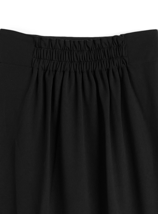ラッフルチュールアシンメトリーロングスカート