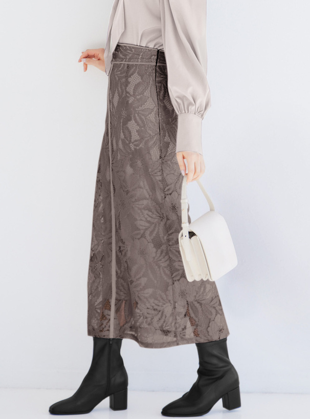 花柄レースバックスリットタイトスカート[nh49] レディースファッション通販のグレイル(GRL)【公式】